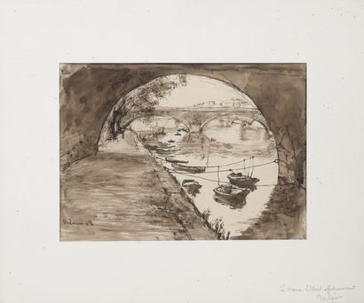 ALEXANDRE URBAIN (1875-1953)
Boats at the...