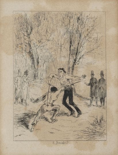Louis Emile Benassit (1833-1902)
Duel.

Drypoint.

Signed...