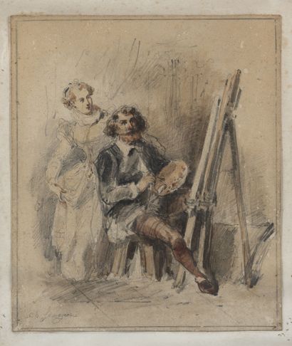 Charles SAUVAGEOT (1826-1883)
Painter at...
