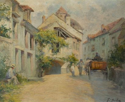 Georges DELOY (1856-1930)
Village street...