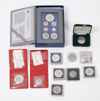 Lot de pièces de monnaie diverses comprenant...