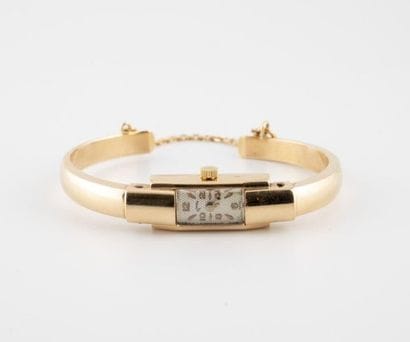 COMEX
Lady's wristwatch in yellow gold (750).

Rectangular...