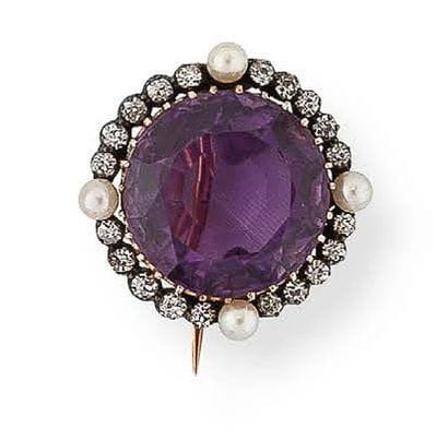 Yellow gold (375) and silver (min. 800) pendant...