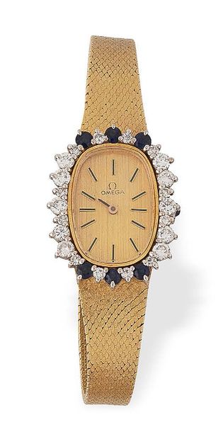 OMEGA

Lady's bracelet watch in 
yellow and...