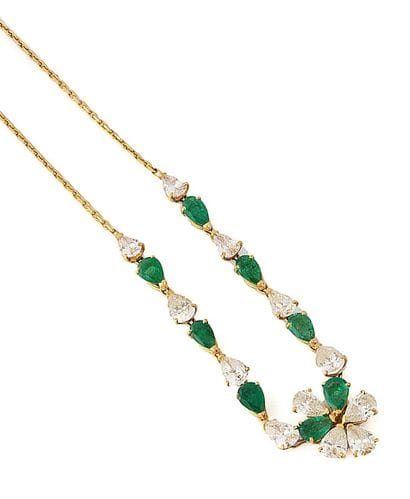 Yellow gold (750) necklace composed of a...
