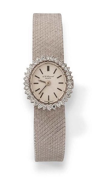 L.U. CHOPARD
Ladies' wristwatch in white...