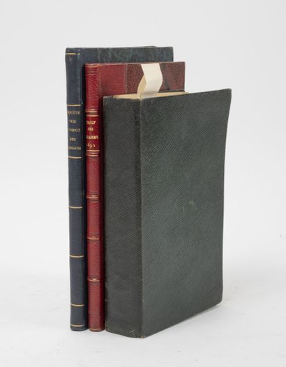 5 vols. :

- MILNE DEWARDS

Cahiers d'Histoire...