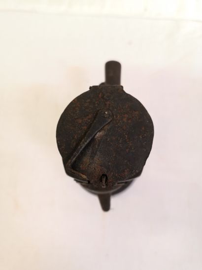 Spice mill, called elephant trunk, in stained...