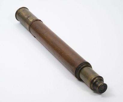 Brass long sight, covered with brown leather.

Not...