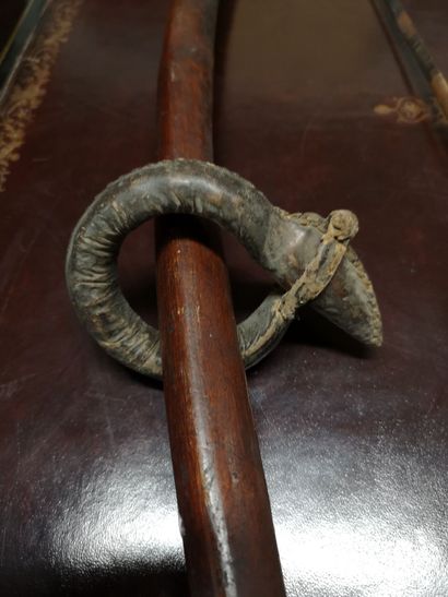 ARMES PRIMITIVES
Three wooden bows, one with...