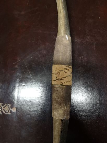 ARMES PRIMITIVES
Three wooden bows, one with...