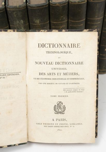 Dictionnaire technologique, ou nouveau dictionnaire...