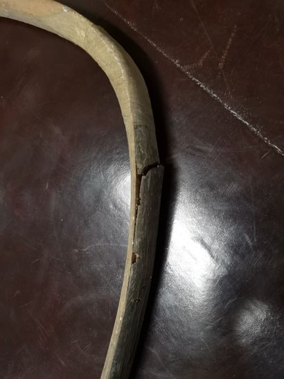 ARMES PRIMITIVES
Three wooden bows, one with...