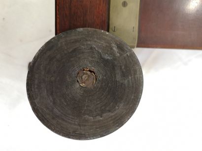 Spice mill, called elephant trunk, in stained...