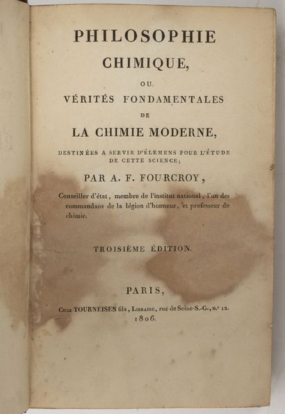 M. LAVOISIER
Traité élémentaire de Chimie.

Paris,...