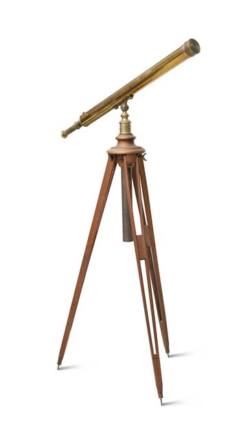Astronomical telescope in brass.

Not signed.

With...