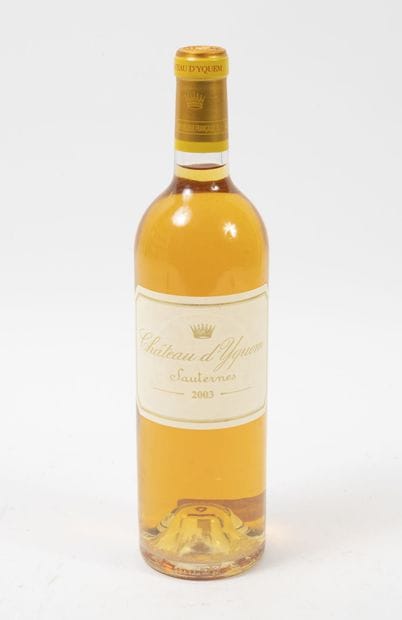 CHÂTEAU D'YQUEM
1 bottle, 2003.

Sauternes.

Good...