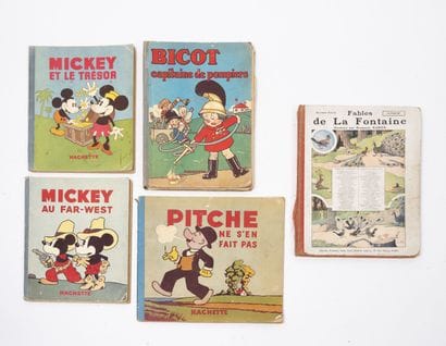 Disney, Walt
Lot of three Mickey albums including:

-Mickey...