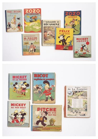 Disney, Walt
Lot of three Mickey albums including:

-Mickey...