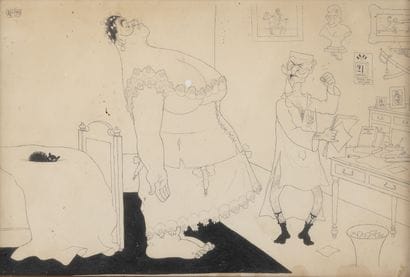 Albert DUBOUT (1905-1976)
Attention!

Ink...