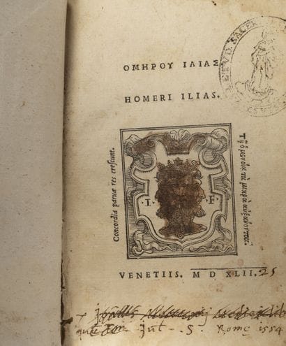 HOMERI
Ilias.

Venezia, [Giovanni Farri e...