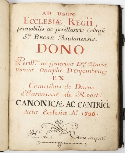 Antiphonary.

Latin manuscript, in two colors,...