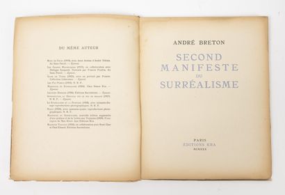 BRETON (A.)
Second manifesto of surrealism....