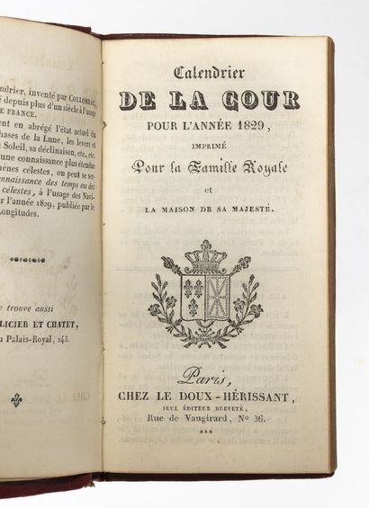 Calendar of the Court for the year 1829,...