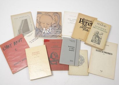 Lot of 12 volumes including: 

- LEIRIS (Michel)....