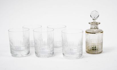 BACCARAT
Five whisky glasses model Nancy.

in...