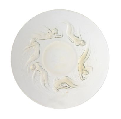 RENE LALIQUE (1860-1945)
Dinner plate Ondines.

Model...