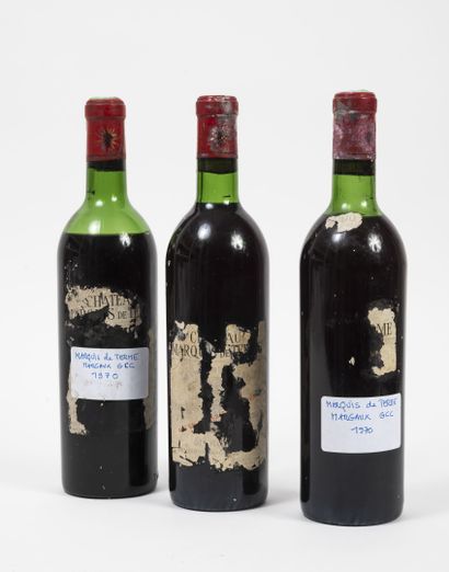 Château Marquis de Terme
Three bottles, 1970.

High...