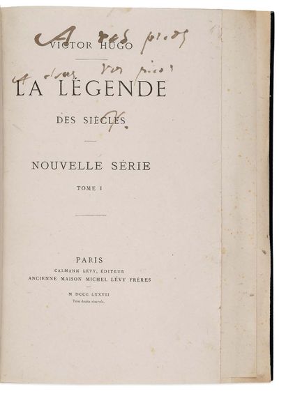 HUGO Victor (1802-1885).
La Légende des siècles....