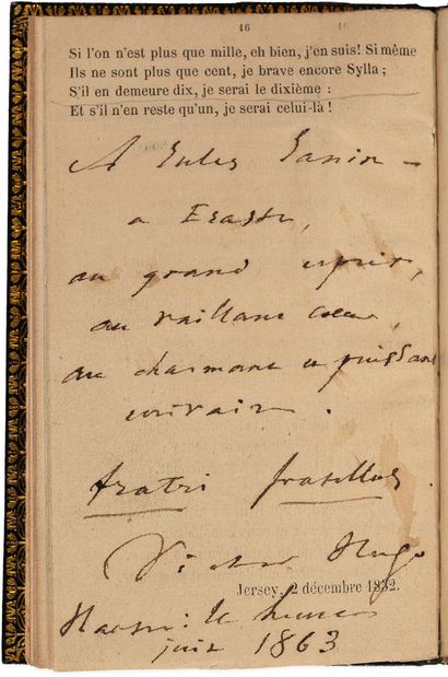 HUGO Victor (1802-1885).
Joyeuse vie [Bruxelles,...