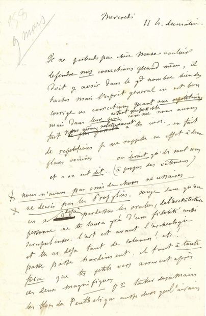 FLAUBERT Gustave (1821-1880).
L.A.S. 