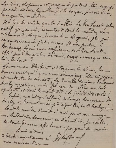 HUYSMANS Joris-Karl (1848-1907).
42 L.A.S....