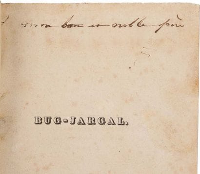 HUGO Victor (1802-1885).
Bug-Jargal (Paris,...