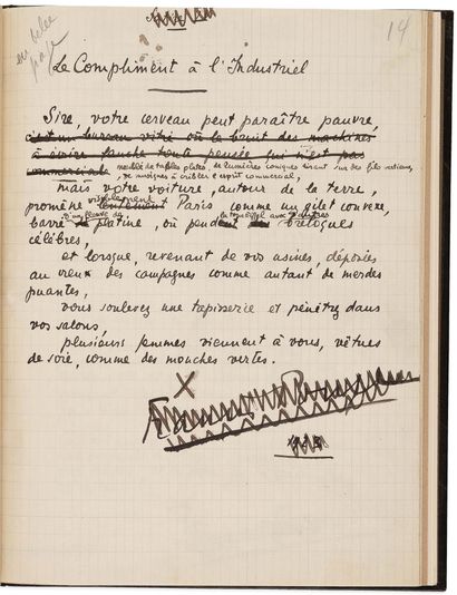 PONGE Francis (1899-1988).
MANUSCRIT autograph...