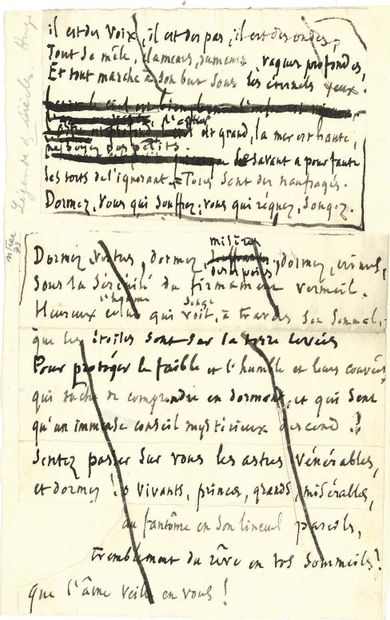 HUGO Victor (1802-1885).
autograph manuscript...
