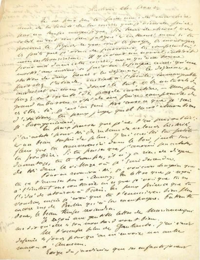 FEYDEAU Ernest (1821-1873).
2 L.A.S. 