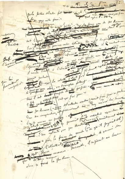 FLAUBERT Gustave (1821-1880).
2 autograph...