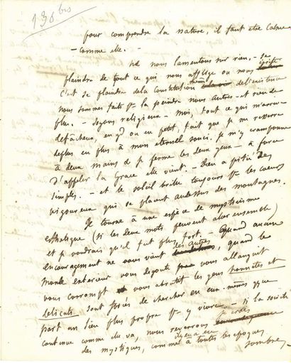 FLAUBERT Gustave (1821-1880).
L.A.S. 