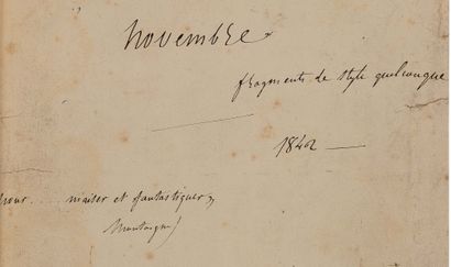 FLAUBERT Gustave (1821-1880).
autograph MANUSCRIT,...