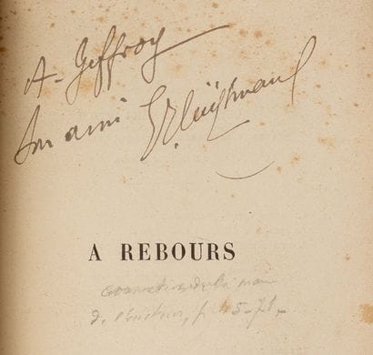 HUYSMANS Joris-Karl (1848-1907).
À rebours...