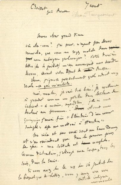 FLAUBERT Gustave (1821-1880).
L.A.S. 