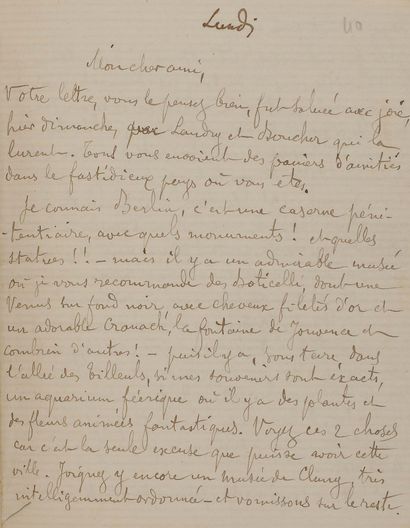 HUYSMANS Joris-Karl (1848-1907).
42 L.A.S....