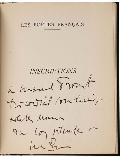 Charles maurras (1868-1952).
Inscriptions...