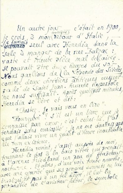 LOUŸS Pierre (1870-1925).
Autograph MANUSCRIT;...