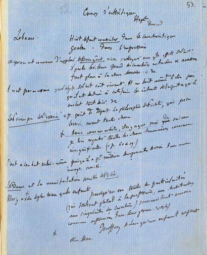 FLAUBERT Gustave (1821-1880).
2 autograph...