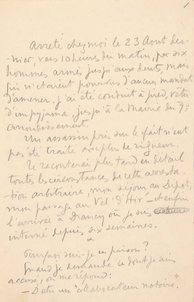 GUITRY Sacha (1885-1957).
MANUSCRIT autograph...